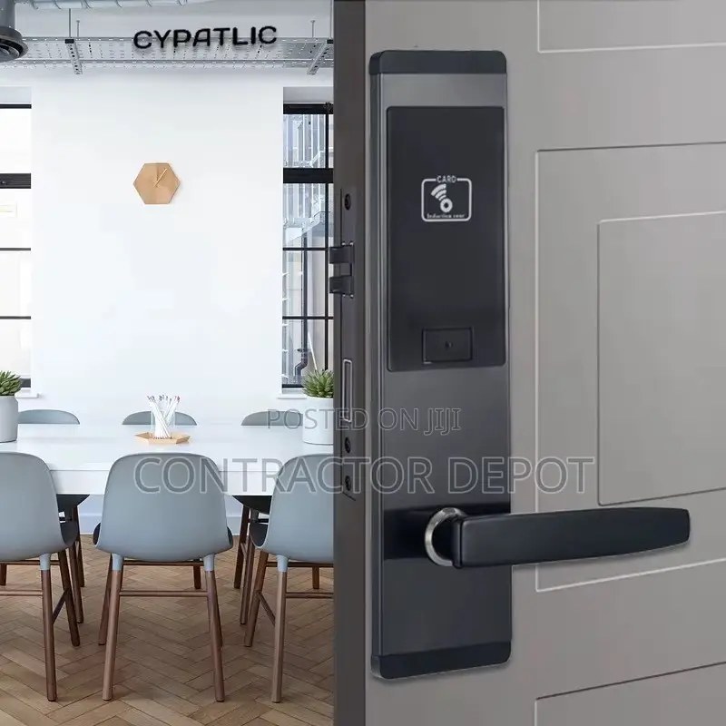 System Smart Black Integral Hotel Lock With Key