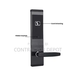 System Smart Black Integral Hotel Lock With Key