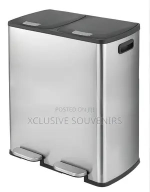 40L Stainless Steel High Quality Two Compartment Pedal Bin
