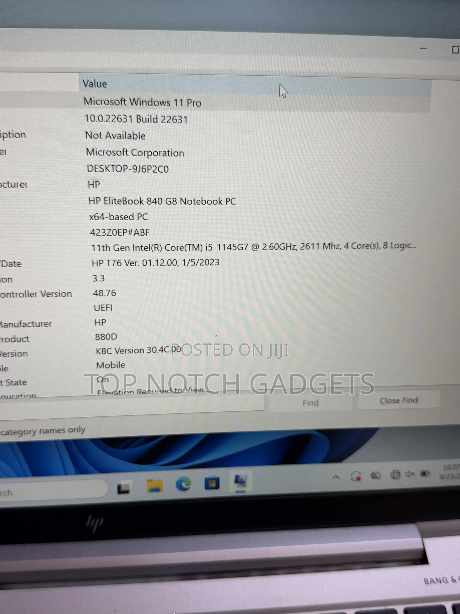 Laptop HP EliteBook 840 G8 8GB Intel Core i5 SSD 256GB