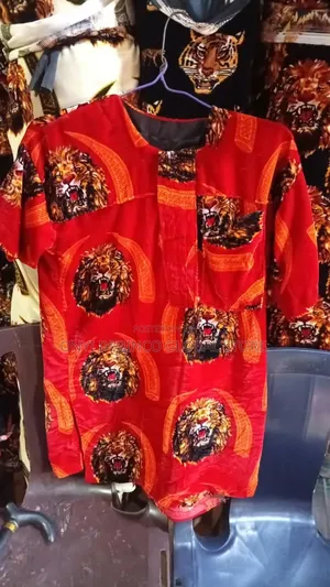 Children Isi Agu Lion Head Material Cloth for Kids Cultural Day Attire