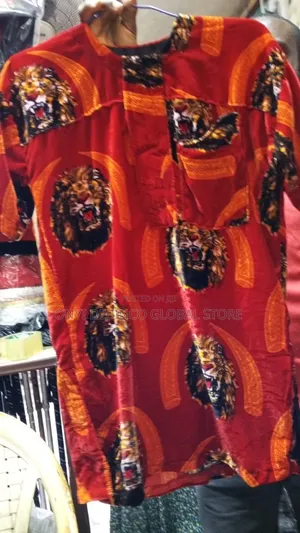 Children Isi Agu Lion Head Material Cloth for Kids Cultural Day Attire