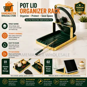 Multifunctional Pot Lid Holder Spoon Rest – Space-Saving Kitchen