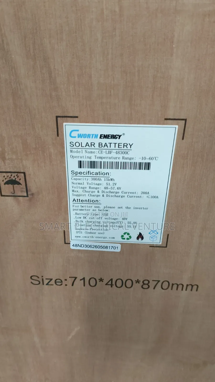 15kwh 4v Cworth Solar Lithium Battery