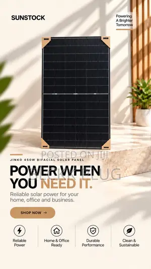 Jinko 450W Bifacial Solar Pane