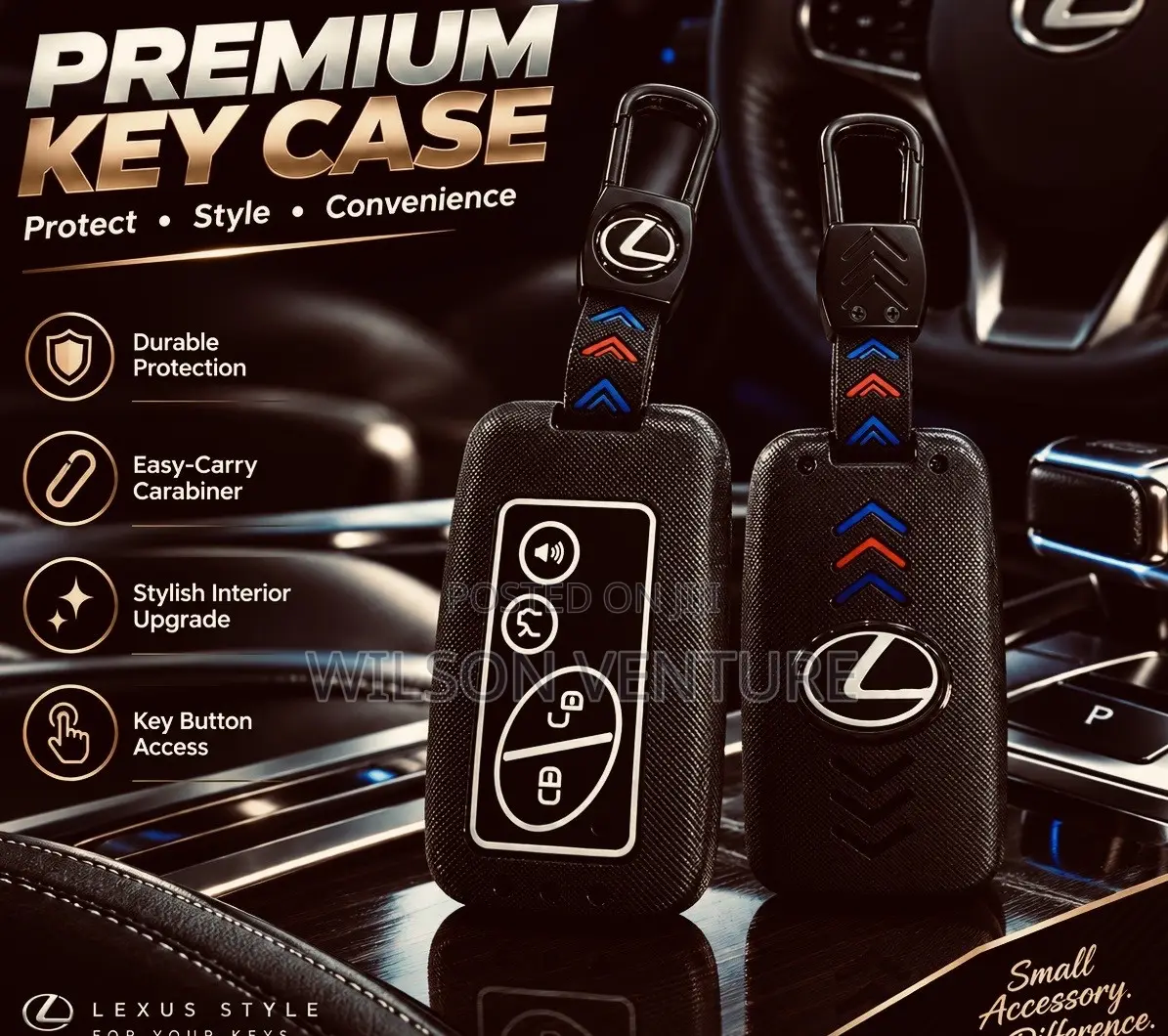 Premium Lexus-Style Key Case/Pouch