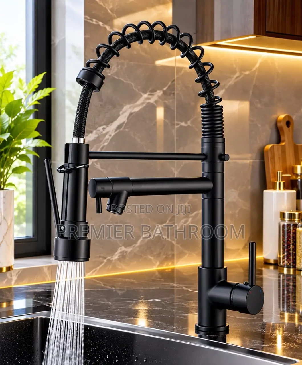 Sink Black Tap/Chain Mixer