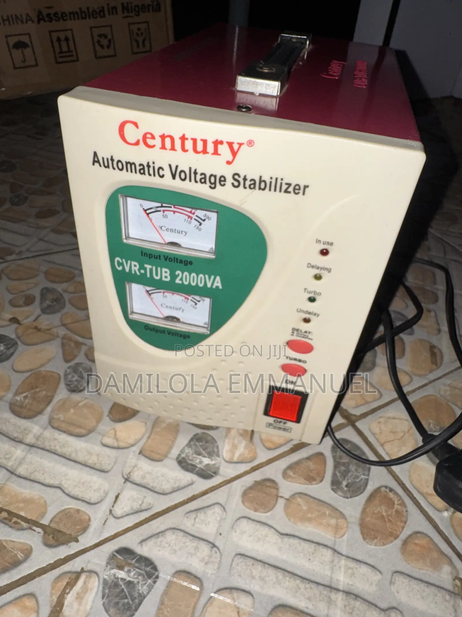 Century 2000VA Automatic Voltage Stabilizer CVR-TUB - Working Perfect