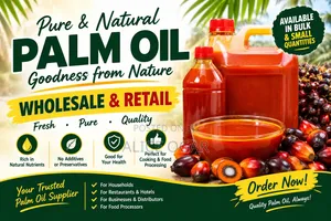Pure, Fresh Quality Palm Oil Available! 