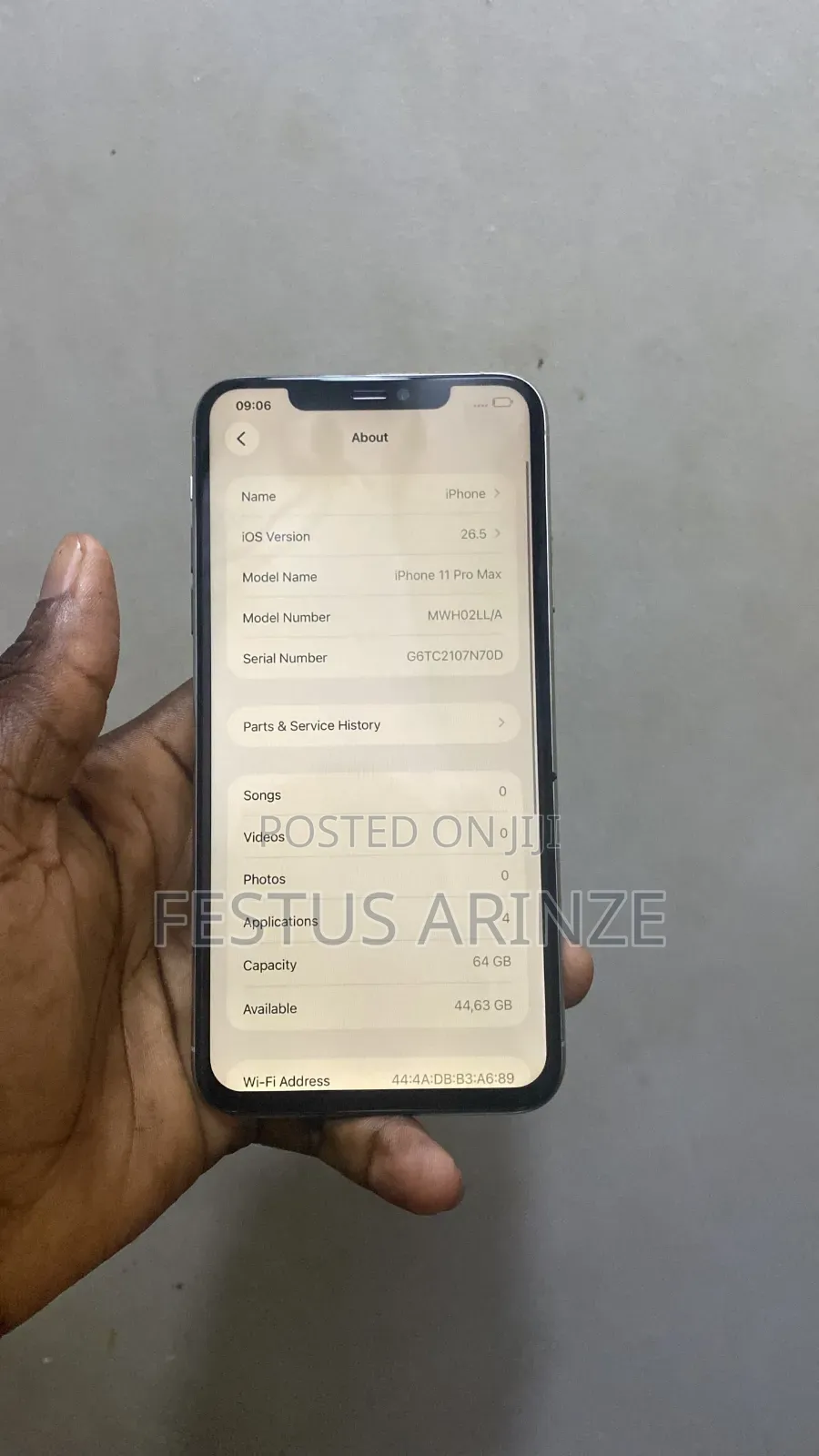 Apple iPhone 11 Pro Max 64 GB Silver
