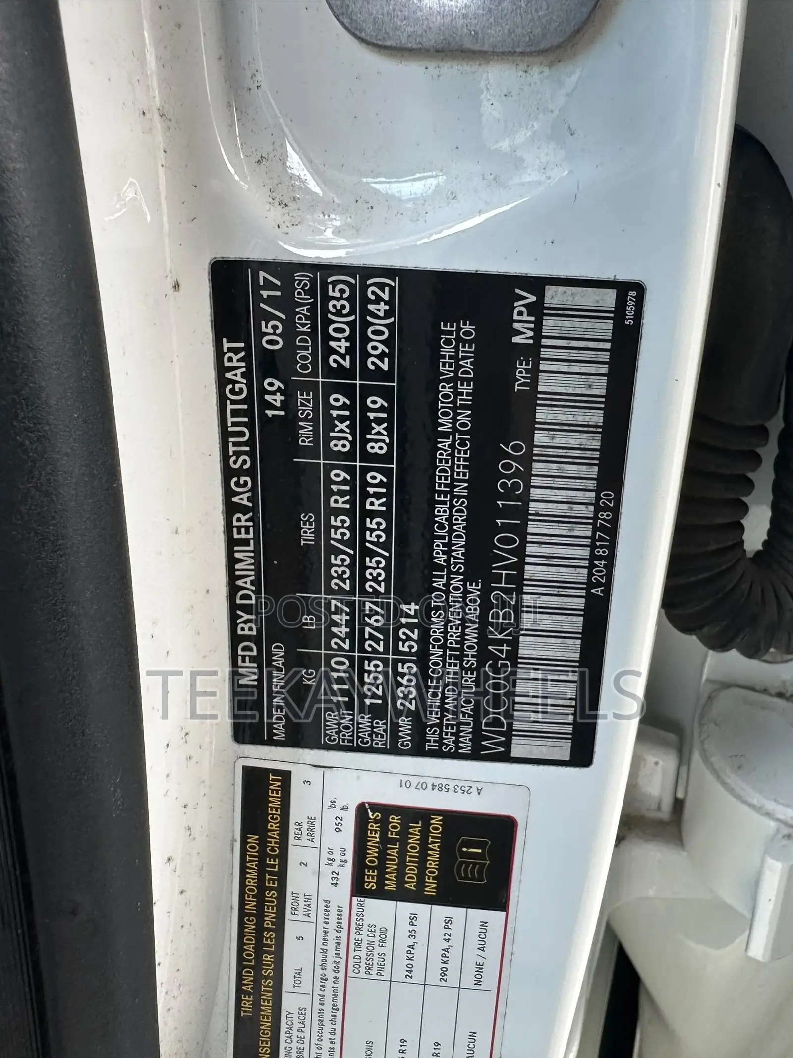 Mercedes-Benz GLC-Class 2017 White