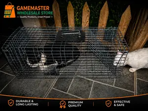 Large Humane Live Animal Trap Cage – Heavy Duty Collapsible Catch