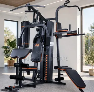 3 Multi Station Gym With Punching Bag