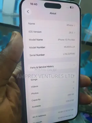 Apple iPhone 15 Pro Max 256 GB Silver