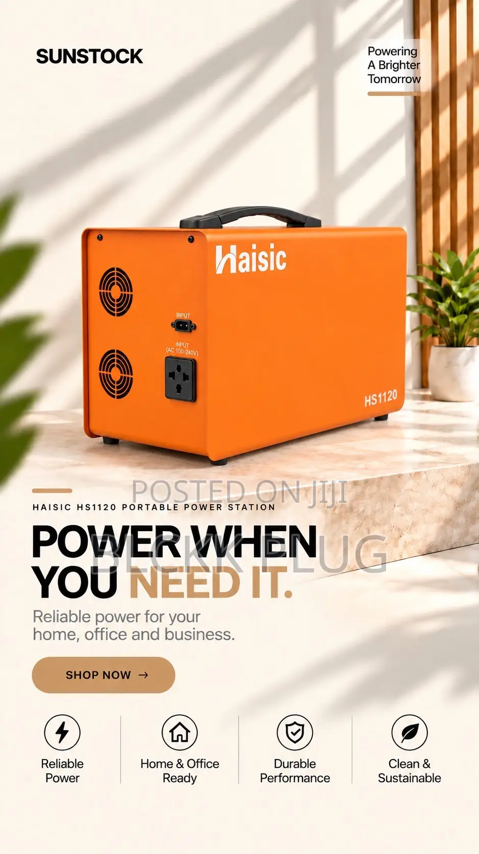 Haisic Hs1120 Portable Power Inverter