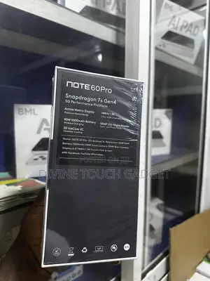 New Infinix Note 60 Pro 256 GB Silver