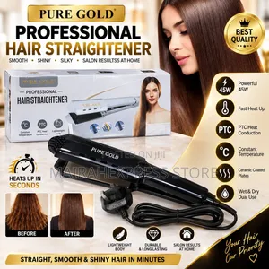 Pure Gold Professional (45w) Iron Ceramic Wet Dry Hair Straightener