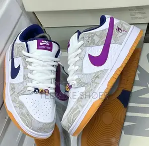 Nike SB Dunk Low Rayssa Leal White Purple Sneakers - Size 38-45 Boxed