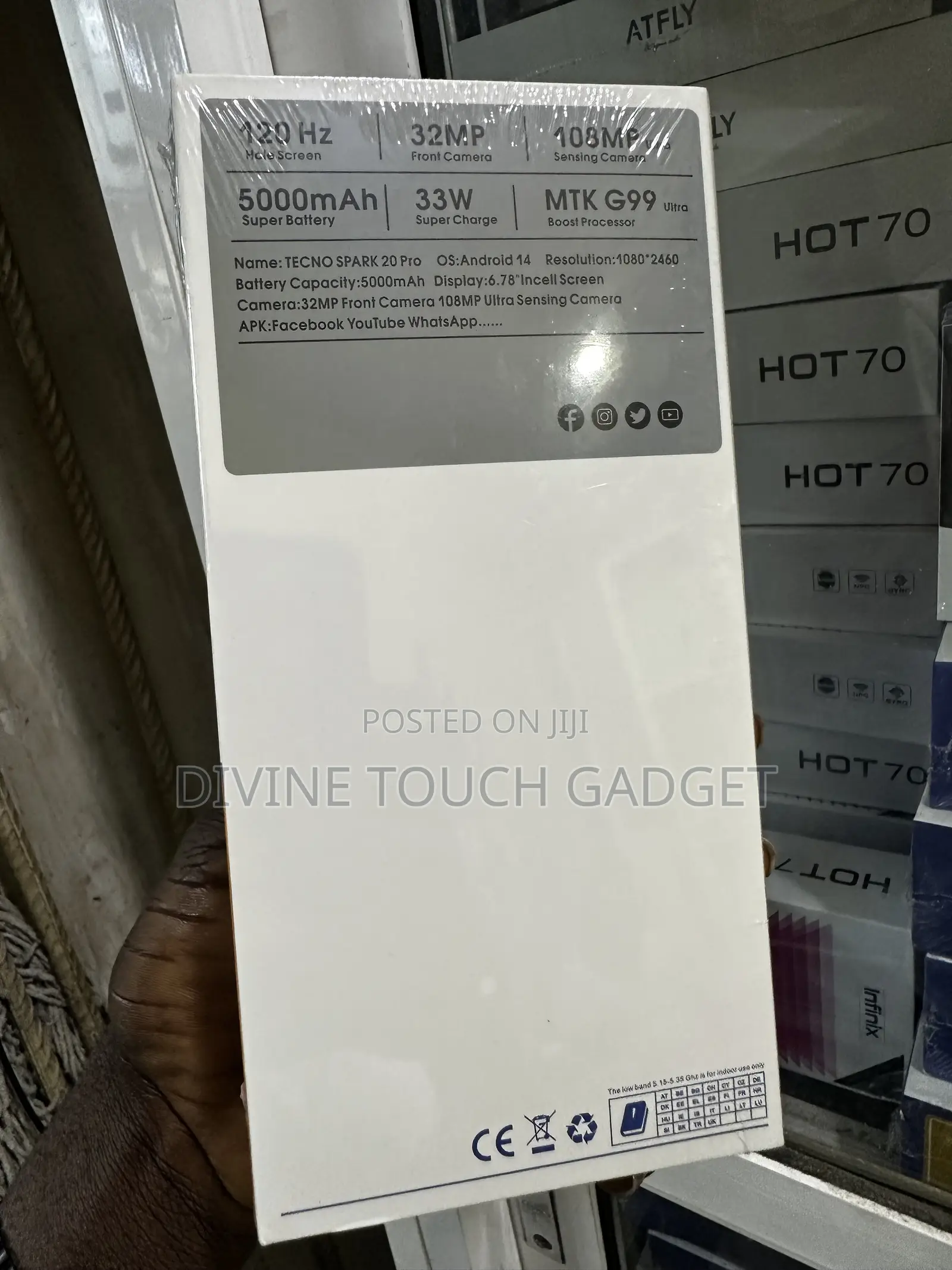 New Tecno Spark 20 Pro 256 GB Black