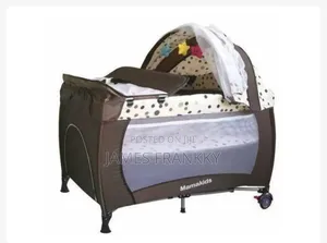 Mamakids Baby Cot With Mosquitoe Net and Mattress