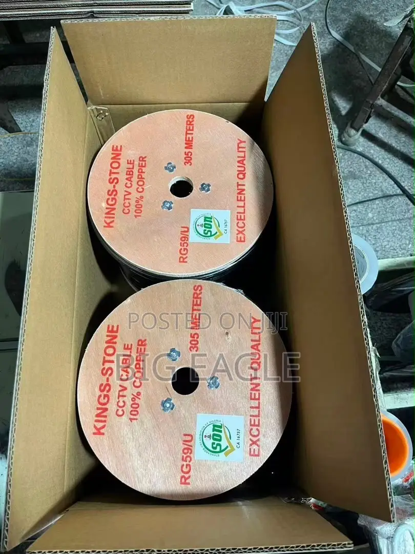 CCTV 2 in One CCTV RG59 Copper Cable Video/Power 305M
