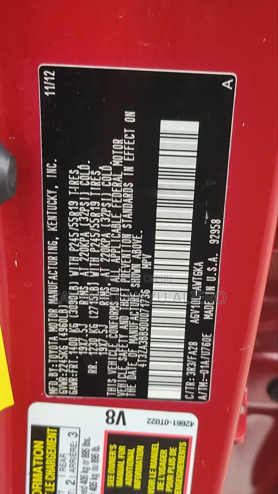 Toyota Venza 2014 Red