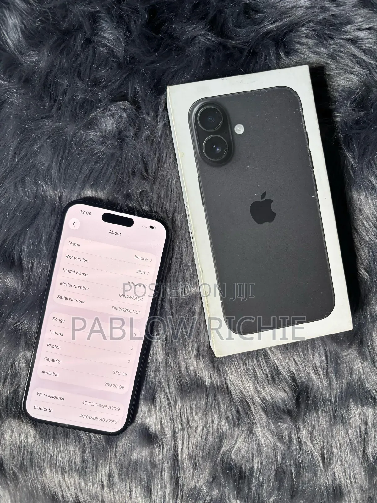 New Apple iPhone 16 256 GB Black