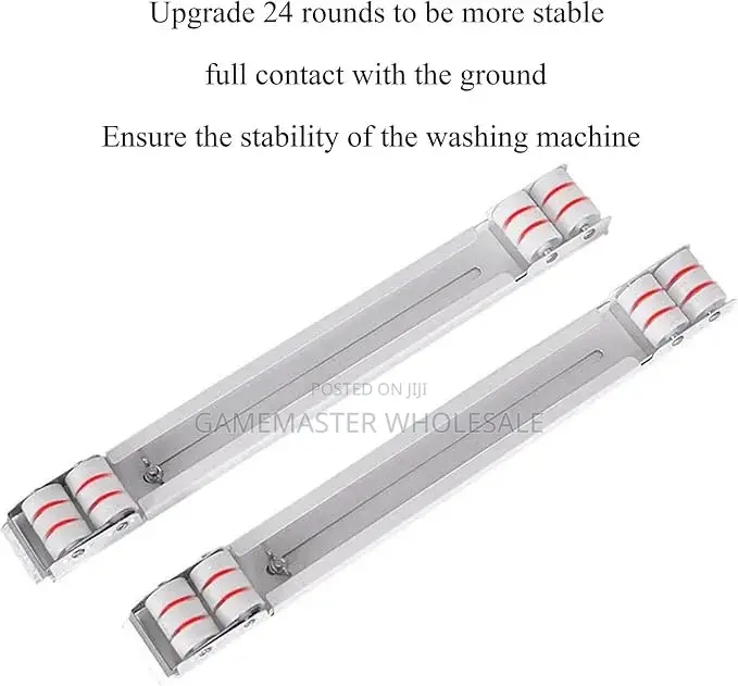 Adjustable Washing Machine Stand With Wheels –Heavy-Duty Mobile Base
