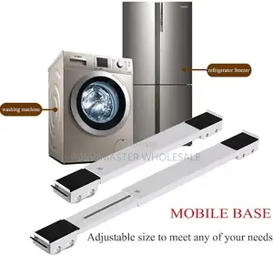 Adjustable Washing Machine Stand With Wheels –Heavy-Duty Mobile Base