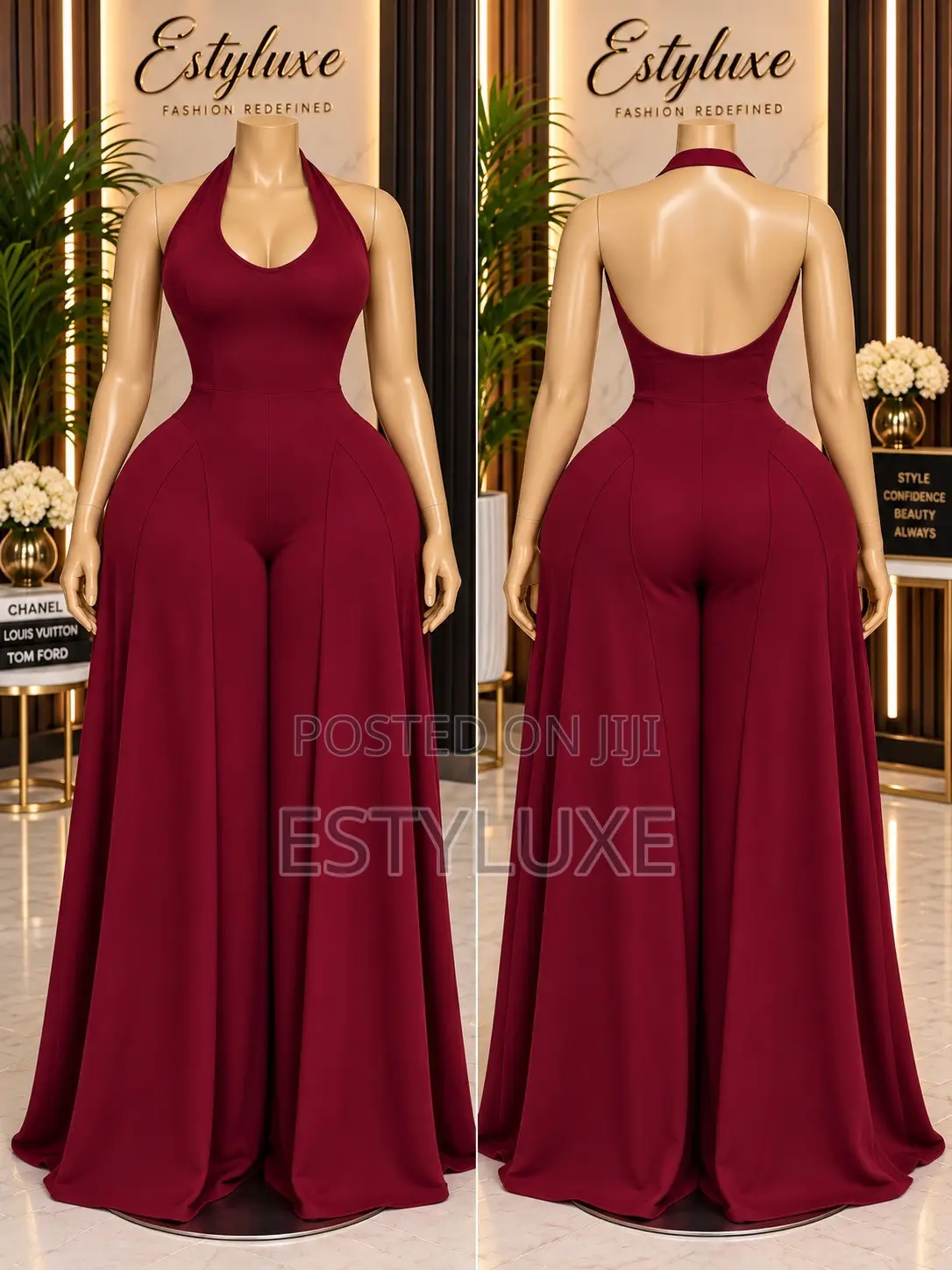 Classy Wine Color Jumsuite