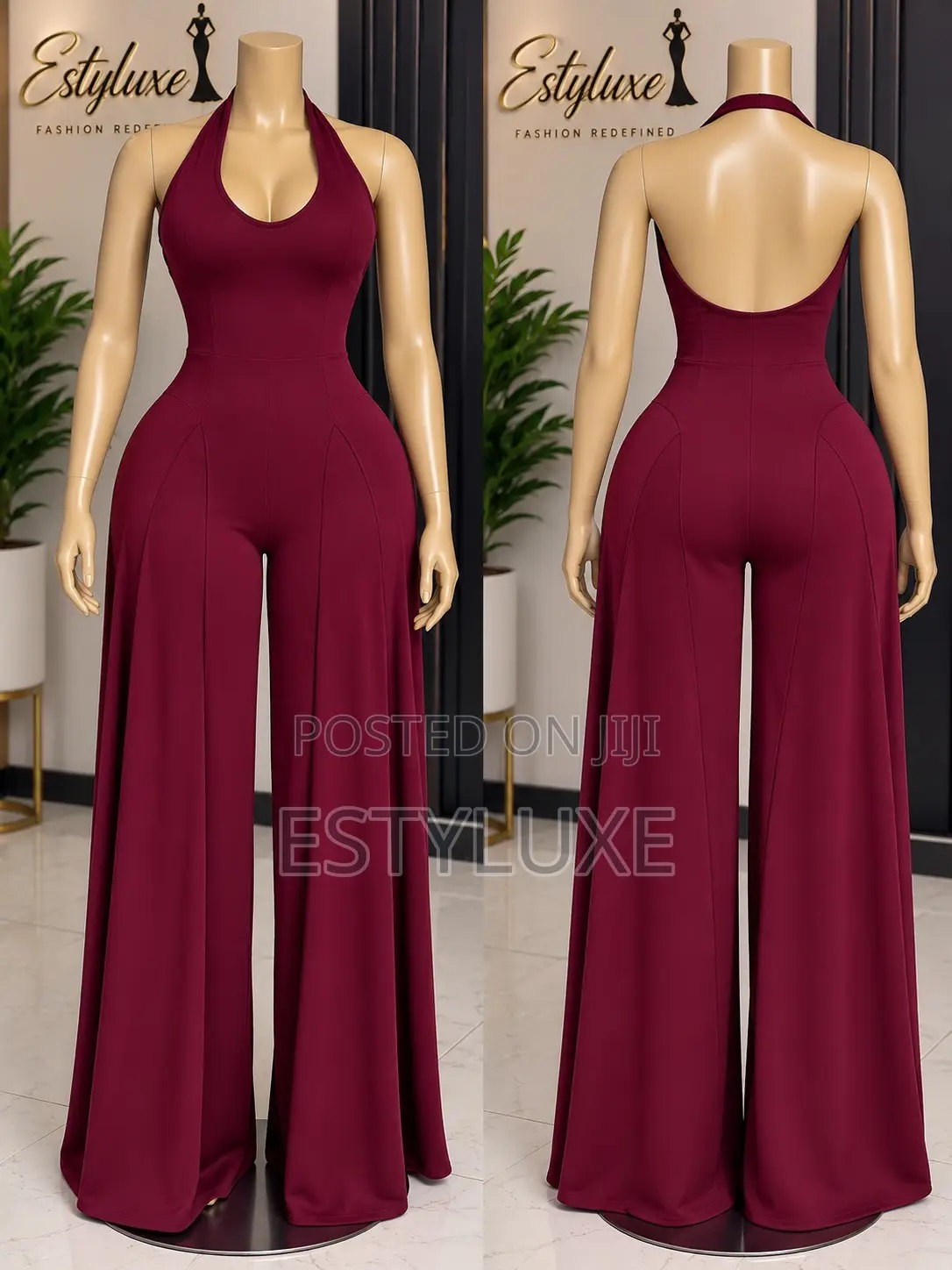Classy Wine Color Jumsuite