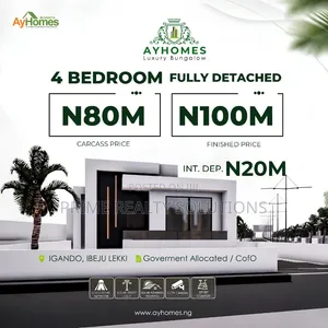Furnished 4bdrm Bungalow in Igando-Oloja for sale