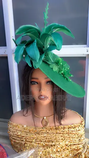 Green Fascinator