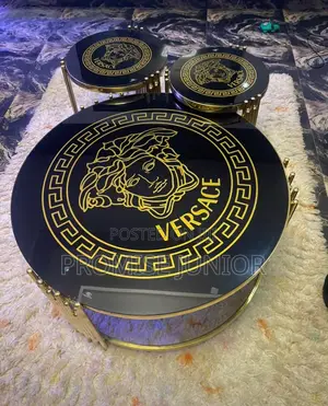 Glass Top 4 in 1 Versace Center Table