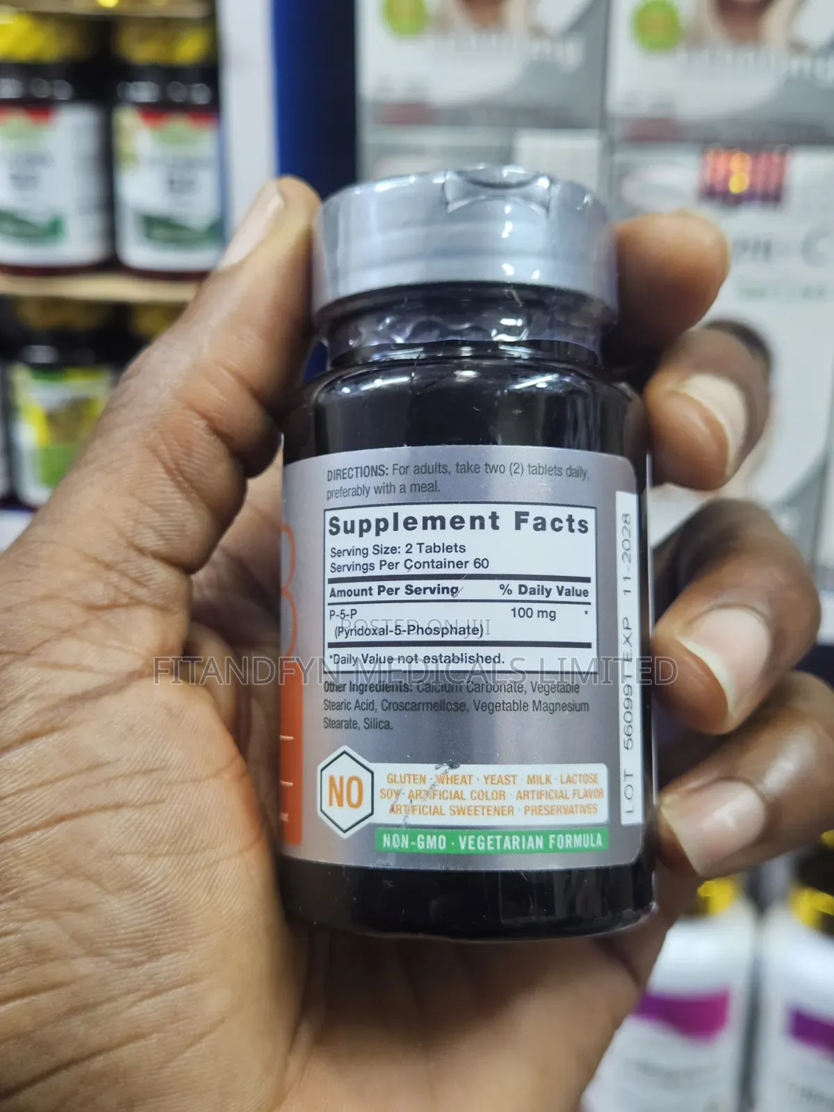 Pyridoxal 5 Phosphate (P5P)Vitamin B6 100mg