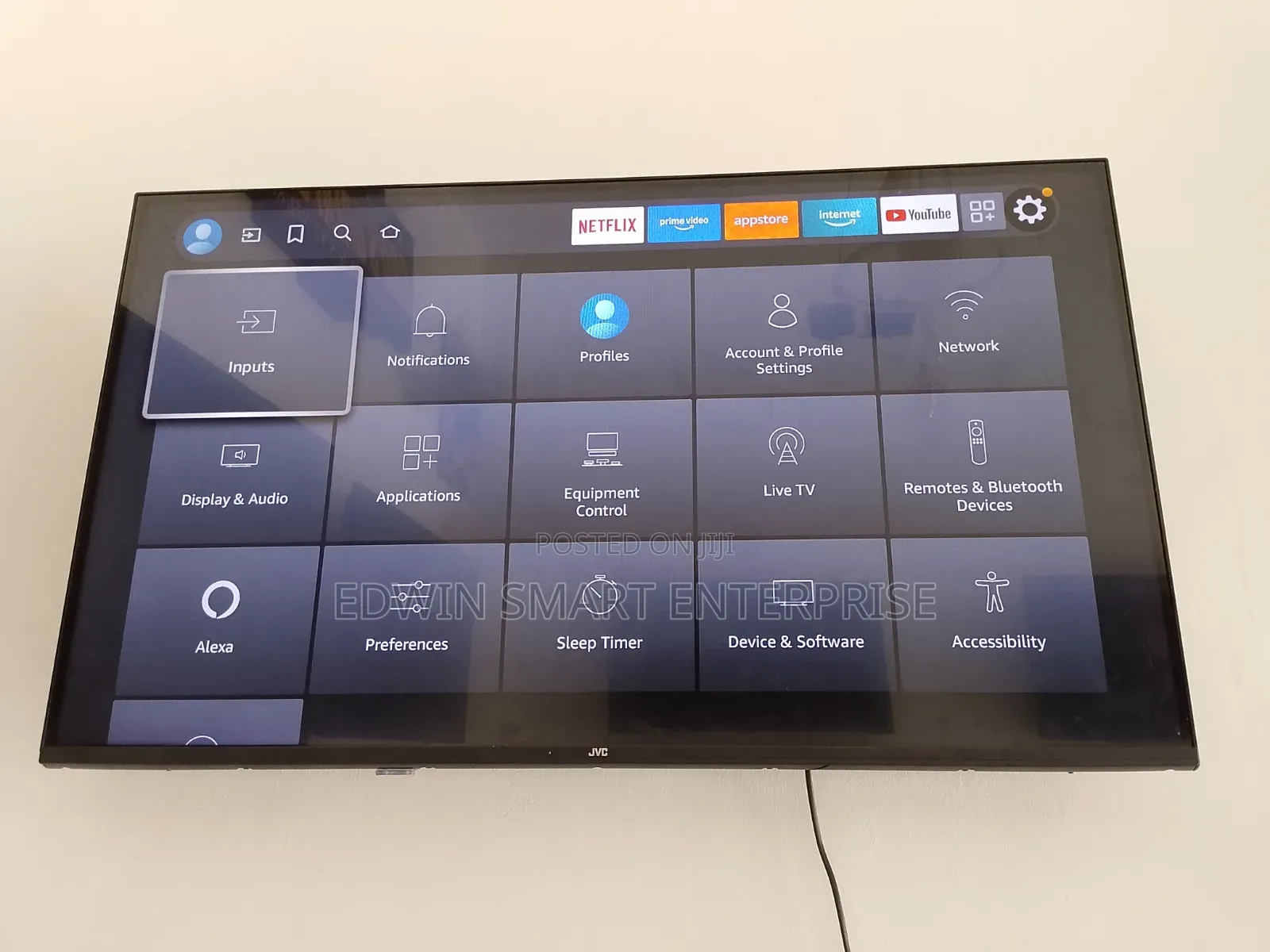 JVC Frameless Smart Fire Television 43 Inches