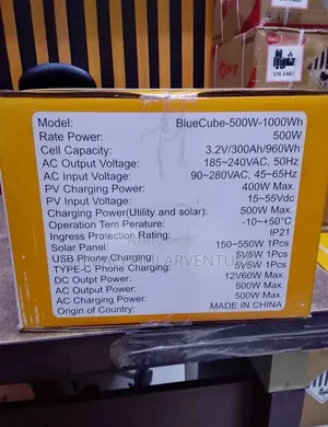 HICCES BlueCube 500w/1kWh Portable Solar Power Station