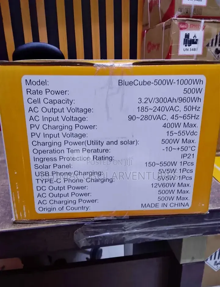 HICCES BlueCube 500w/1kWh Portable Solar Power Station