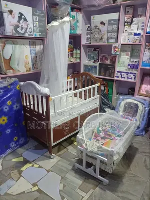 2in 1 Foreign Wooden Cot