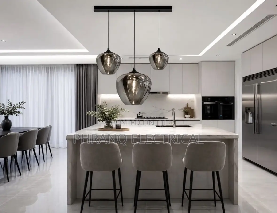 (By3) Glass Chandelier Modern Simple