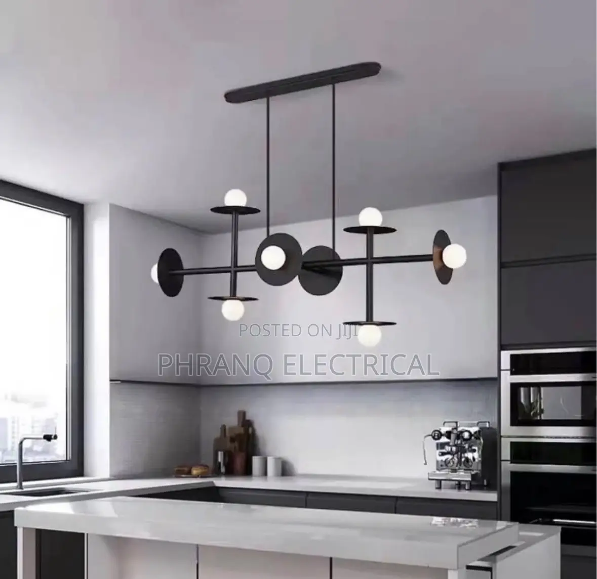 Nordic Minimal Creative Black LED Pendant Light