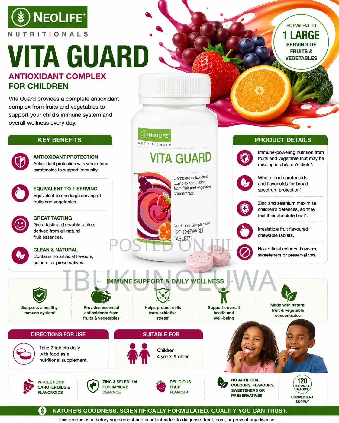 Vita Guard - 120 Chewable Tablets