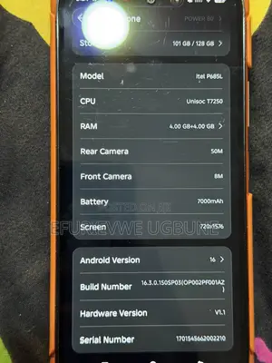 Itel Power 80 128 GB Orange