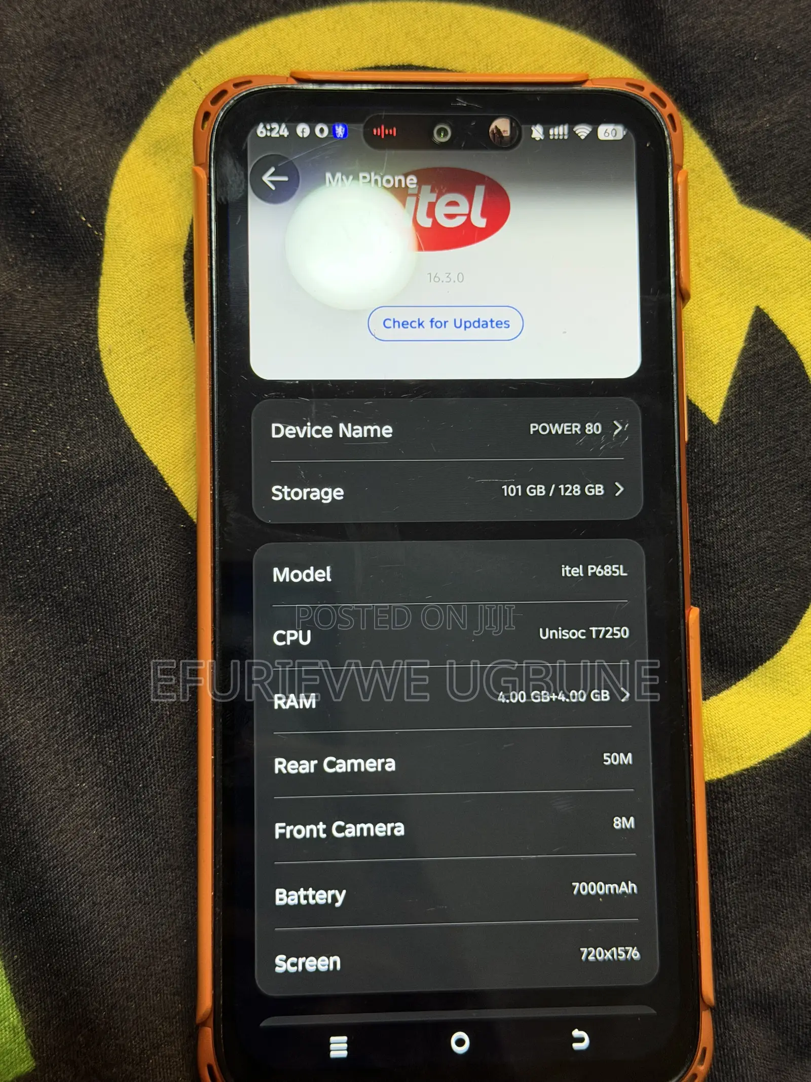 Itel Power 80 128 GB Orange