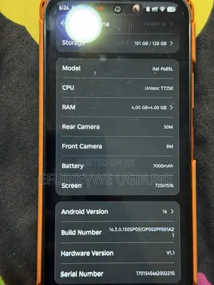 Itel Power 80 128 GB Orange