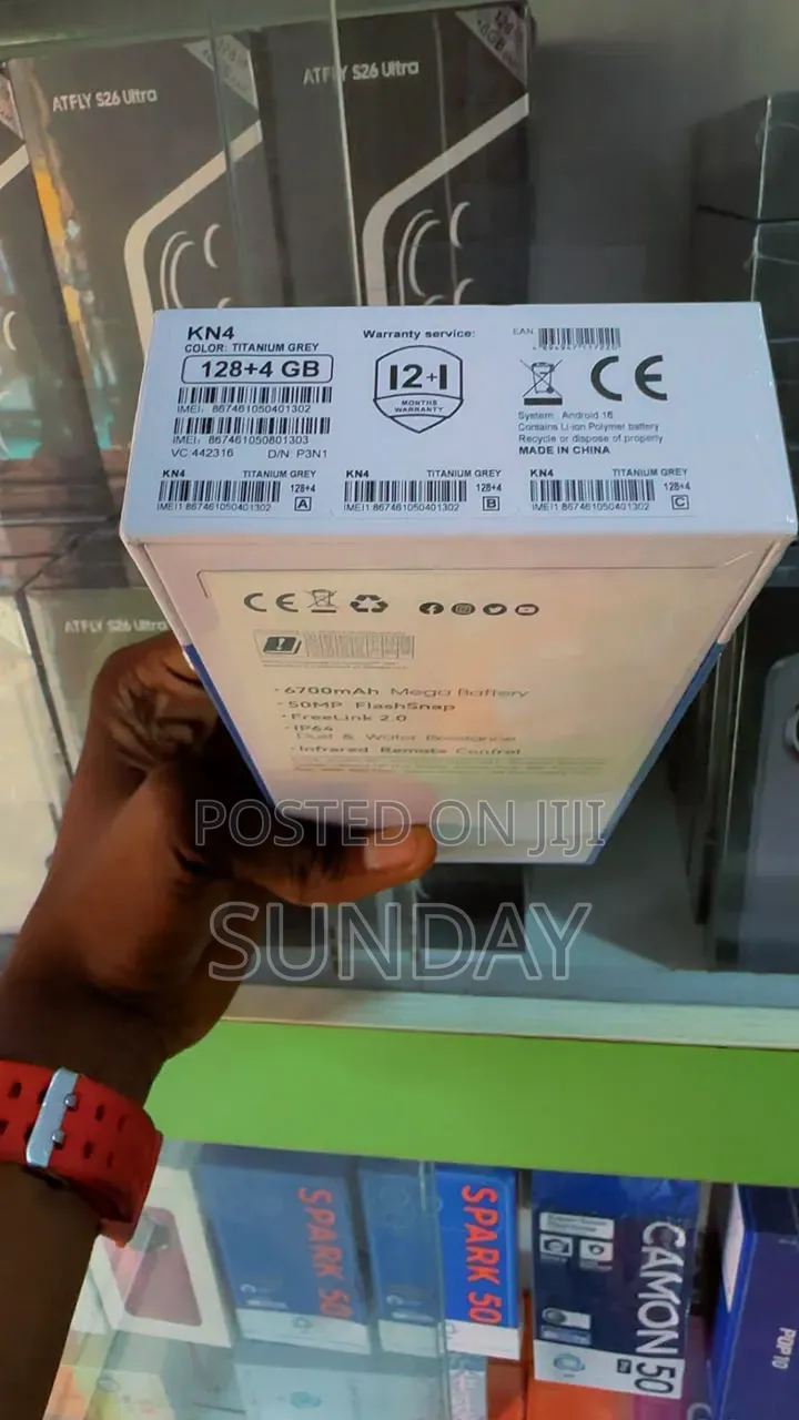 New Tecno Spark 50 128 GB Gray