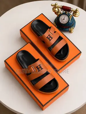 High Quality Luxury Hermes Strap Slippers