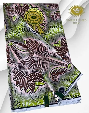 Quality Embellished Gold Ankara Fabrics