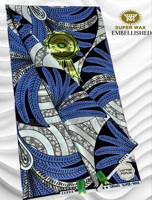 Quality Embellished Gold Ankara Fabrics