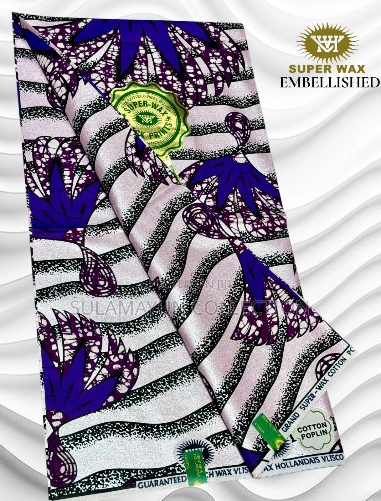 Quality Embellished Gold Ankara Fabrics